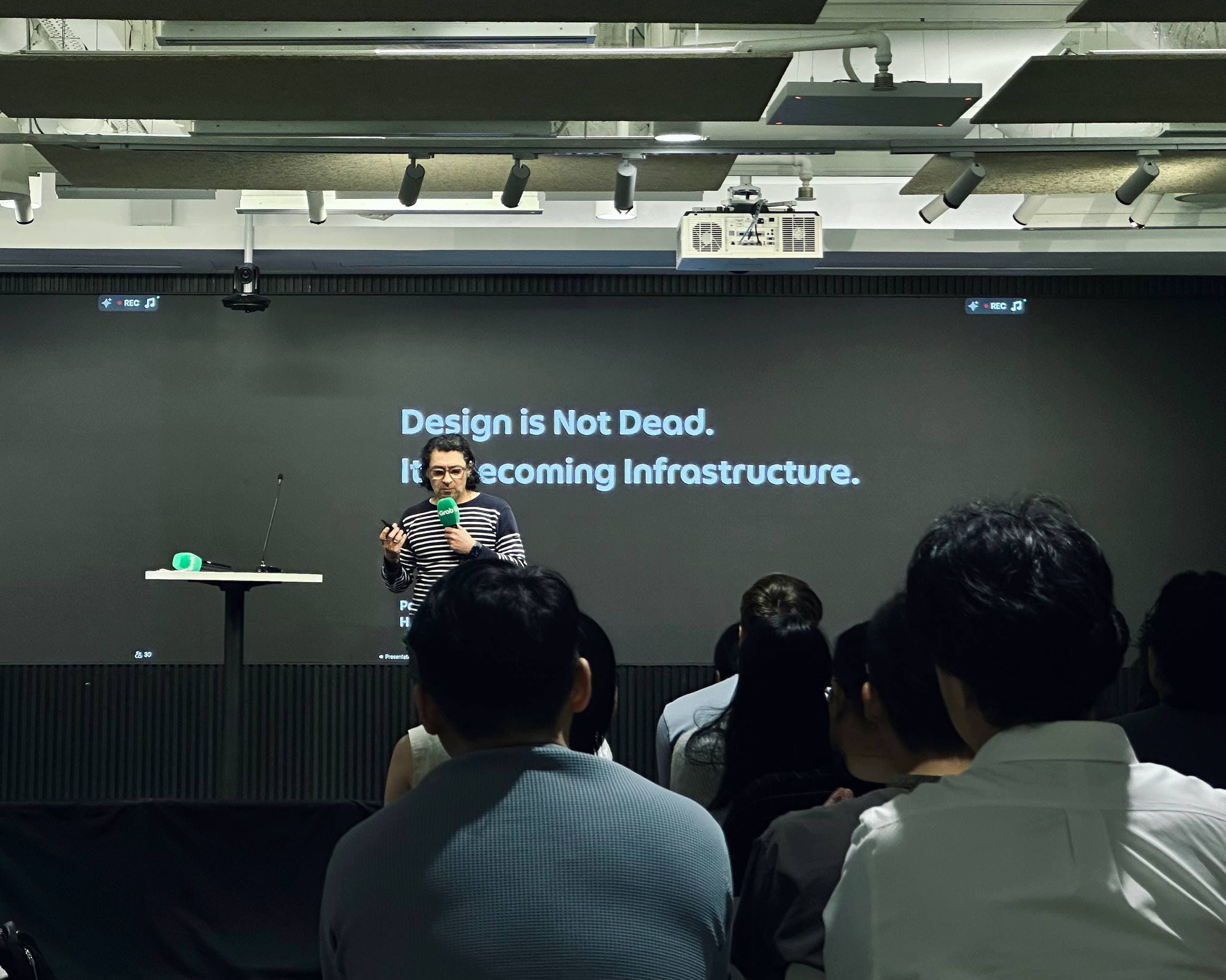 Patrick Jean on stage - Design is Not Dead, It's Becoming Infrastructure